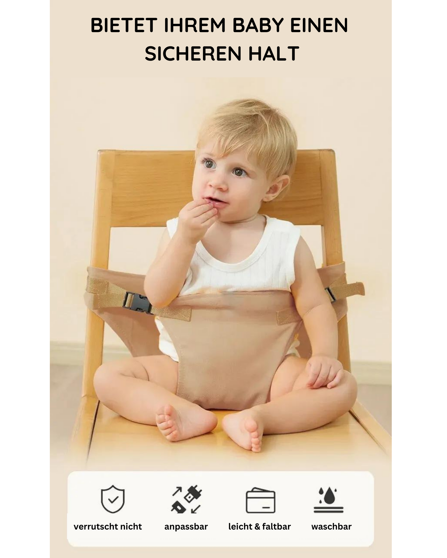 Mobile Sitzhilfe für Babys und Kleinkinder